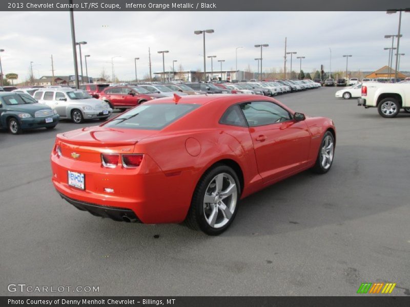 Inferno Orange Metallic / Black 2013 Chevrolet Camaro LT/RS Coupe