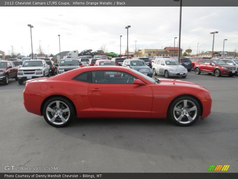 Inferno Orange Metallic / Black 2013 Chevrolet Camaro LT/RS Coupe