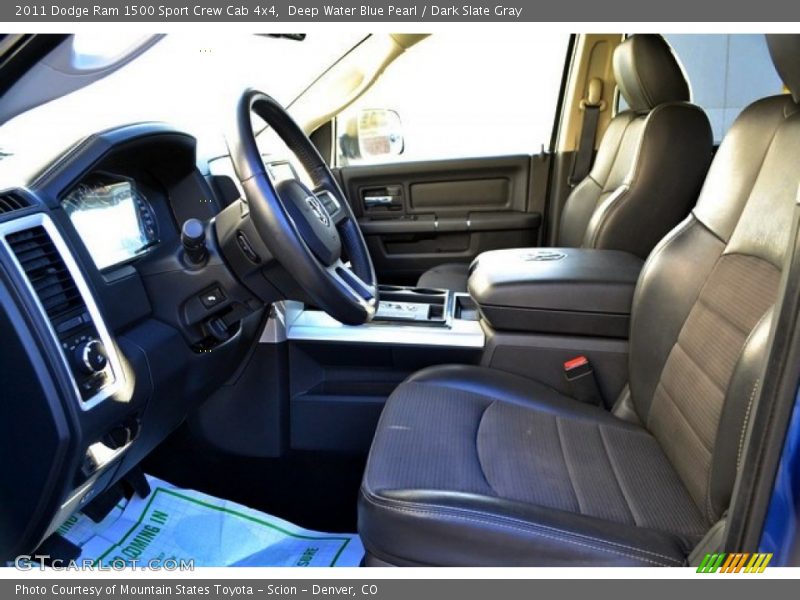 Deep Water Blue Pearl / Dark Slate Gray 2011 Dodge Ram 1500 Sport Crew Cab 4x4