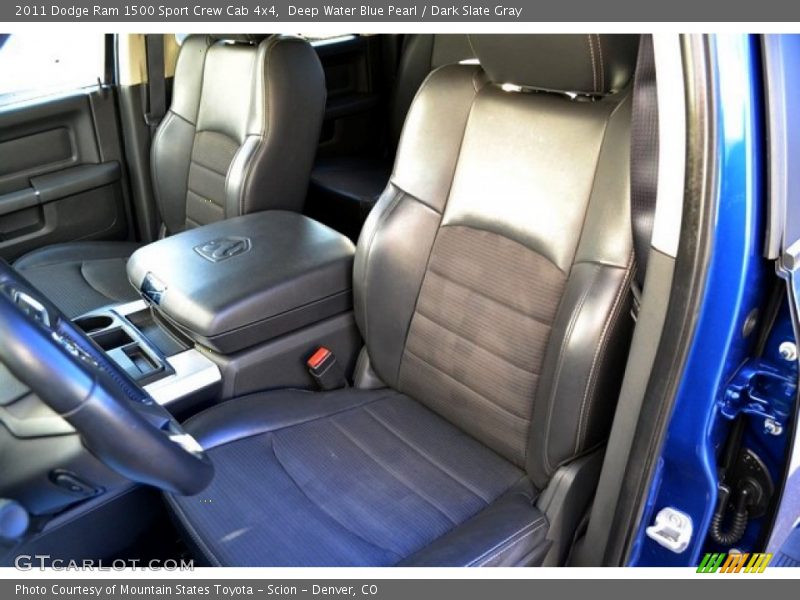 Deep Water Blue Pearl / Dark Slate Gray 2011 Dodge Ram 1500 Sport Crew Cab 4x4