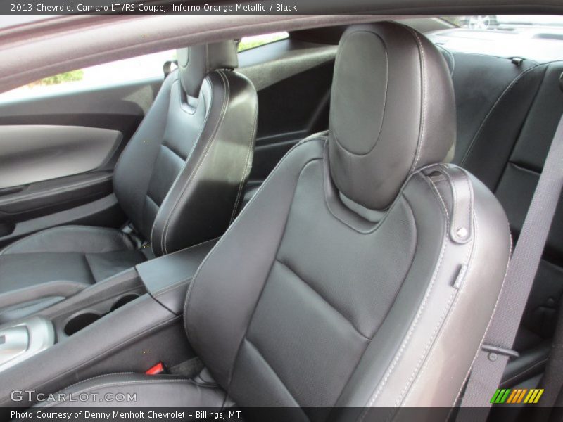Inferno Orange Metallic / Black 2013 Chevrolet Camaro LT/RS Coupe