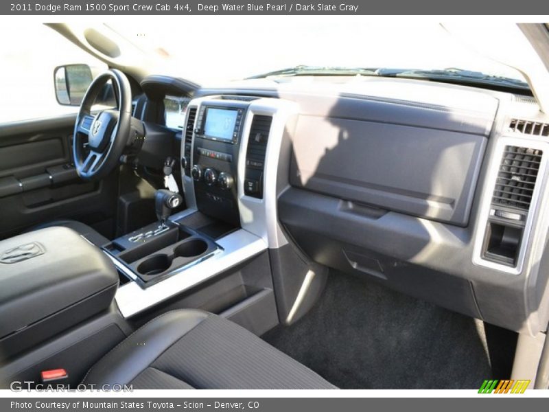 Deep Water Blue Pearl / Dark Slate Gray 2011 Dodge Ram 1500 Sport Crew Cab 4x4