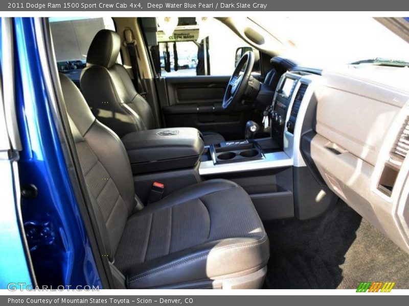 Deep Water Blue Pearl / Dark Slate Gray 2011 Dodge Ram 1500 Sport Crew Cab 4x4