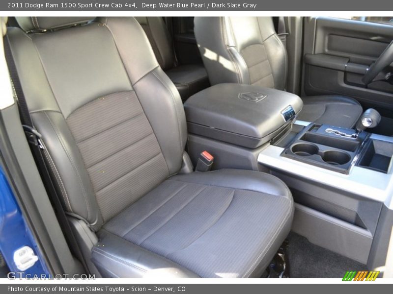 Deep Water Blue Pearl / Dark Slate Gray 2011 Dodge Ram 1500 Sport Crew Cab 4x4