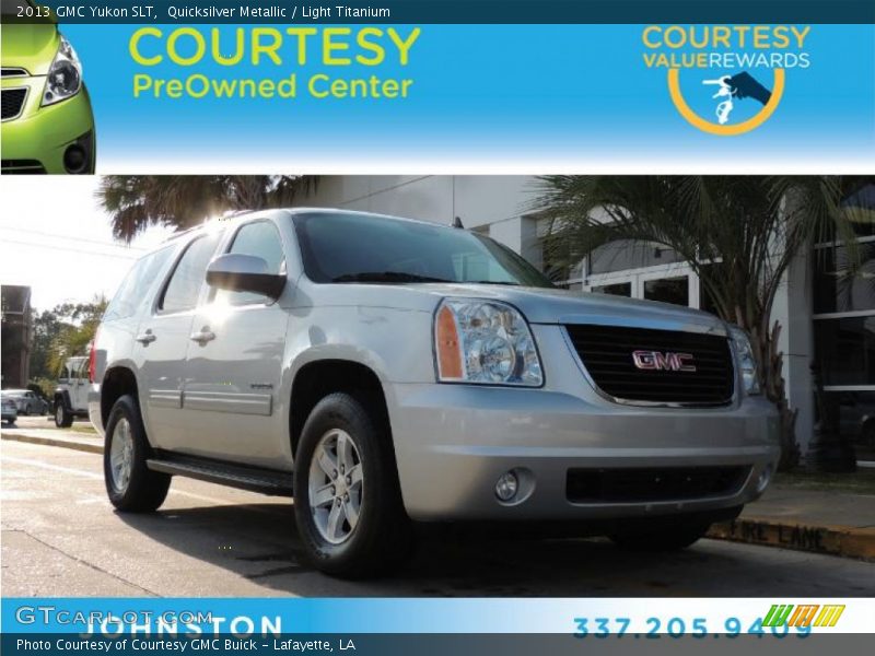 Quicksilver Metallic / Light Titanium 2013 GMC Yukon SLT
