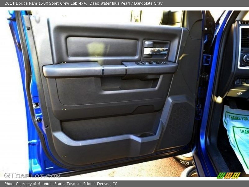 Deep Water Blue Pearl / Dark Slate Gray 2011 Dodge Ram 1500 Sport Crew Cab 4x4