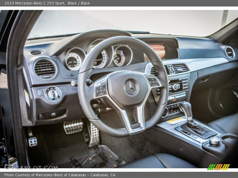 Black / Black 2014 Mercedes-Benz C 250 Sport