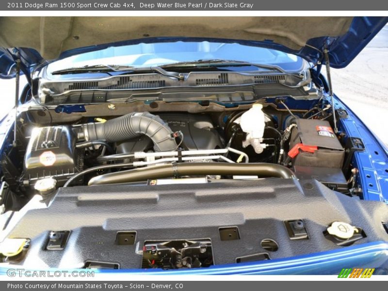 Deep Water Blue Pearl / Dark Slate Gray 2011 Dodge Ram 1500 Sport Crew Cab 4x4