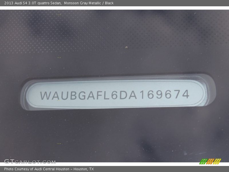 Monsoon Gray Metallic / Black 2013 Audi S4 3.0T quattro Sedan