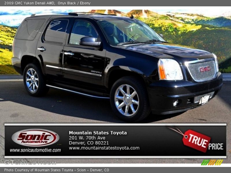Onyx Black / Ebony 2009 GMC Yukon Denali AWD