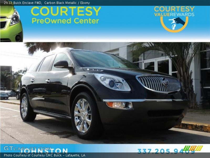 Carbon Black Metallic / Ebony 2012 Buick Enclave FWD