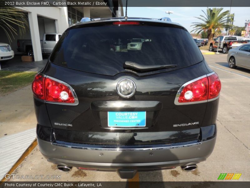 Carbon Black Metallic / Ebony 2012 Buick Enclave FWD