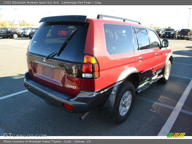 Cambridge Red Pearl / Gray 2002 Mitsubishi Montero Sport XLS 4x4