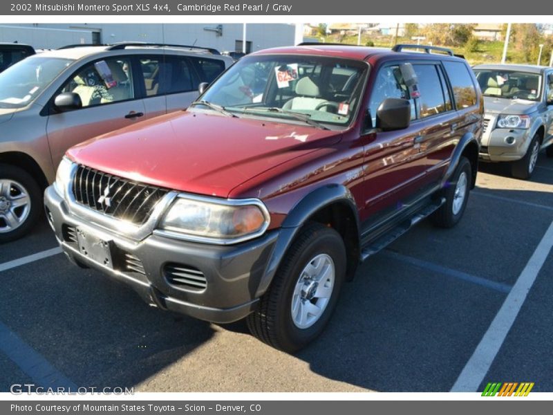 Cambridge Red Pearl / Gray 2002 Mitsubishi Montero Sport XLS 4x4