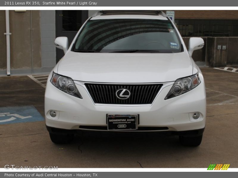 Starfire White Pearl / Light Gray 2011 Lexus RX 350