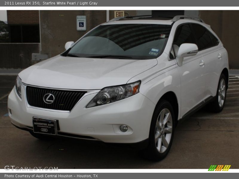 Starfire White Pearl / Light Gray 2011 Lexus RX 350