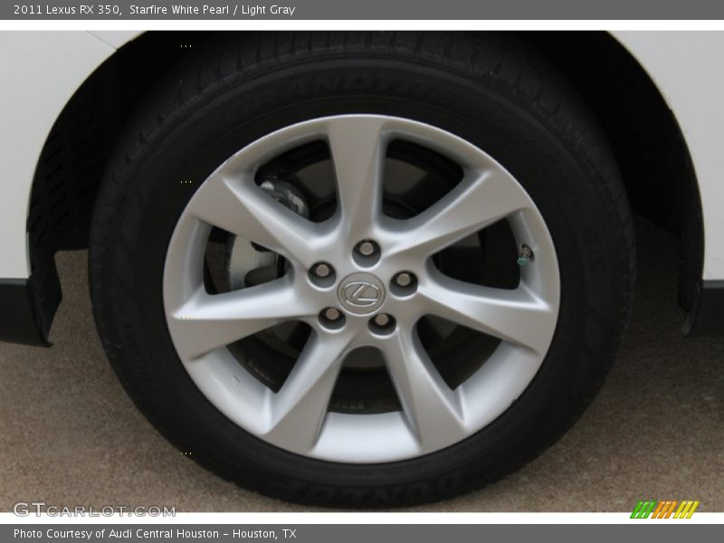 Starfire White Pearl / Light Gray 2011 Lexus RX 350