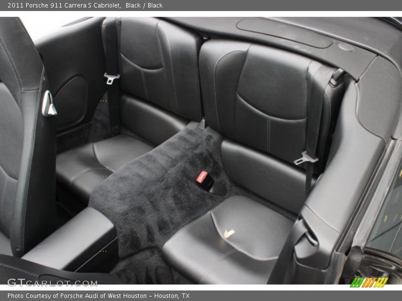 Rear Seat of 2011 911 Carrera S Cabriolet