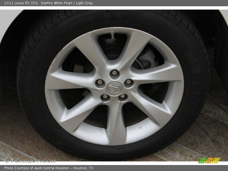 Starfire White Pearl / Light Gray 2011 Lexus RX 350