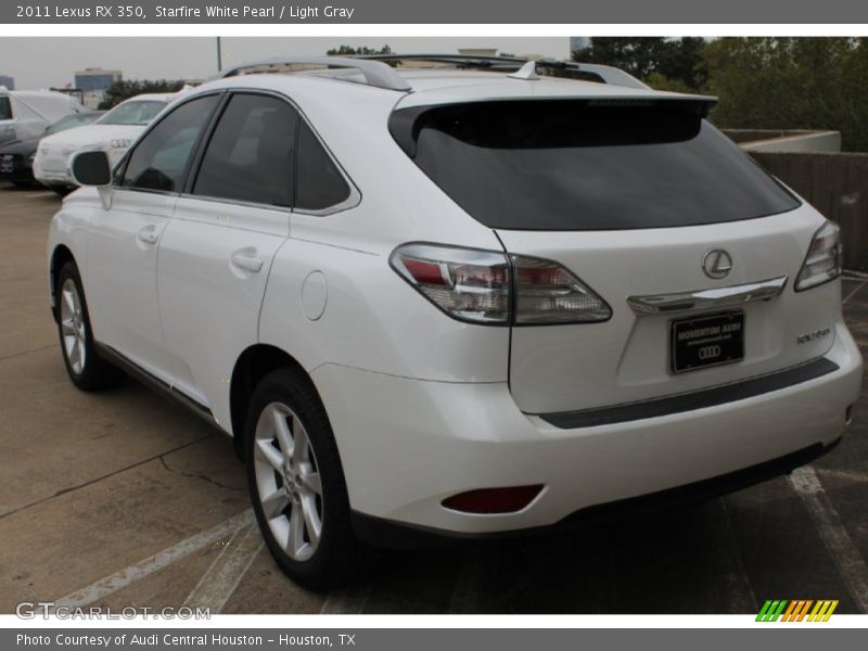 Starfire White Pearl / Light Gray 2011 Lexus RX 350