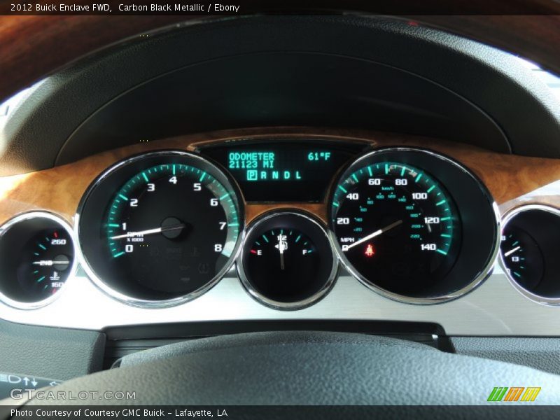 Carbon Black Metallic / Ebony 2012 Buick Enclave FWD