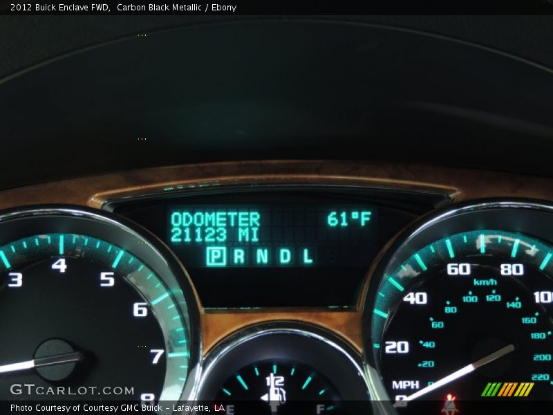 Carbon Black Metallic / Ebony 2012 Buick Enclave FWD