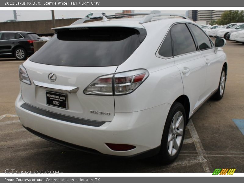 Starfire White Pearl / Light Gray 2011 Lexus RX 350