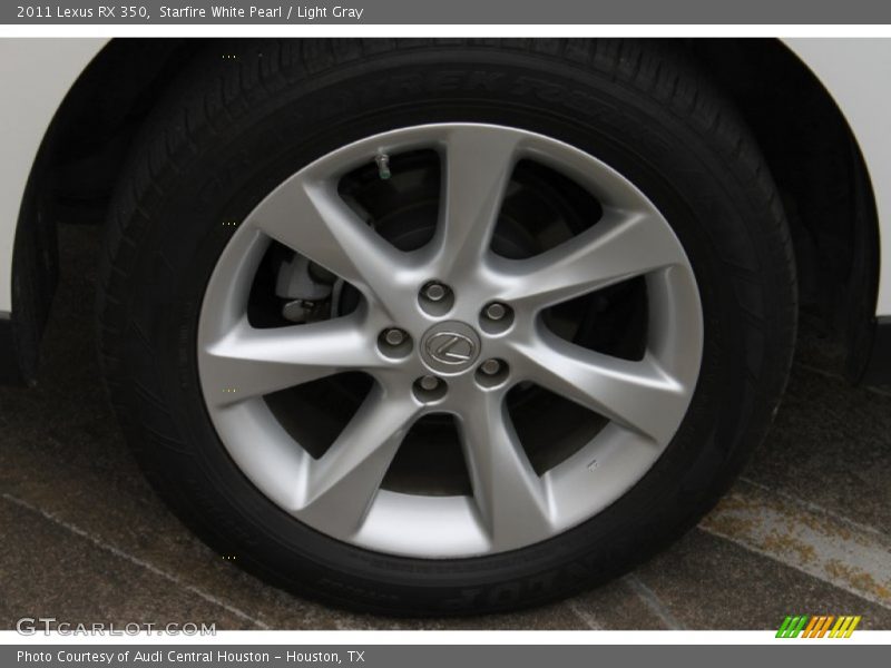 Starfire White Pearl / Light Gray 2011 Lexus RX 350