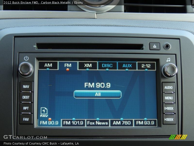 Carbon Black Metallic / Ebony 2012 Buick Enclave FWD