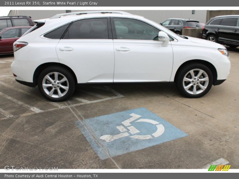 Starfire White Pearl / Light Gray 2011 Lexus RX 350