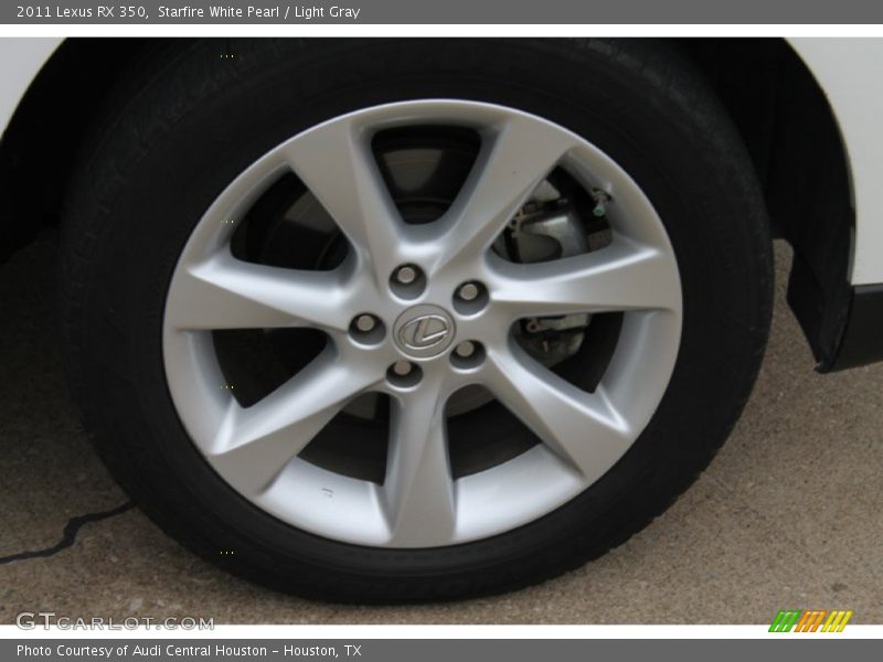 Starfire White Pearl / Light Gray 2011 Lexus RX 350