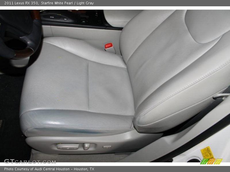 Starfire White Pearl / Light Gray 2011 Lexus RX 350