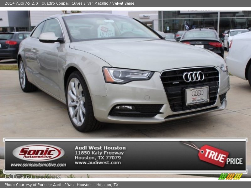 Cuvee Silver Metallic / Velvet Beige 2014 Audi A5 2.0T quattro Coupe