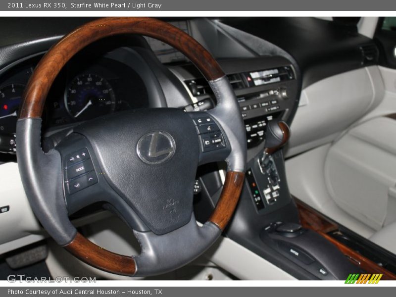 Starfire White Pearl / Light Gray 2011 Lexus RX 350