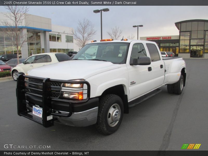 Summit White / Dark Charcoal 2005 Chevrolet Silverado 3500 LS Crew Cab 4x4 Dually