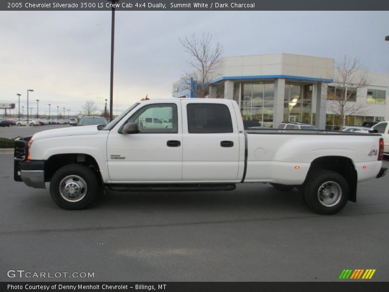 Summit White / Dark Charcoal 2005 Chevrolet Silverado 3500 LS Crew Cab 4x4 Dually