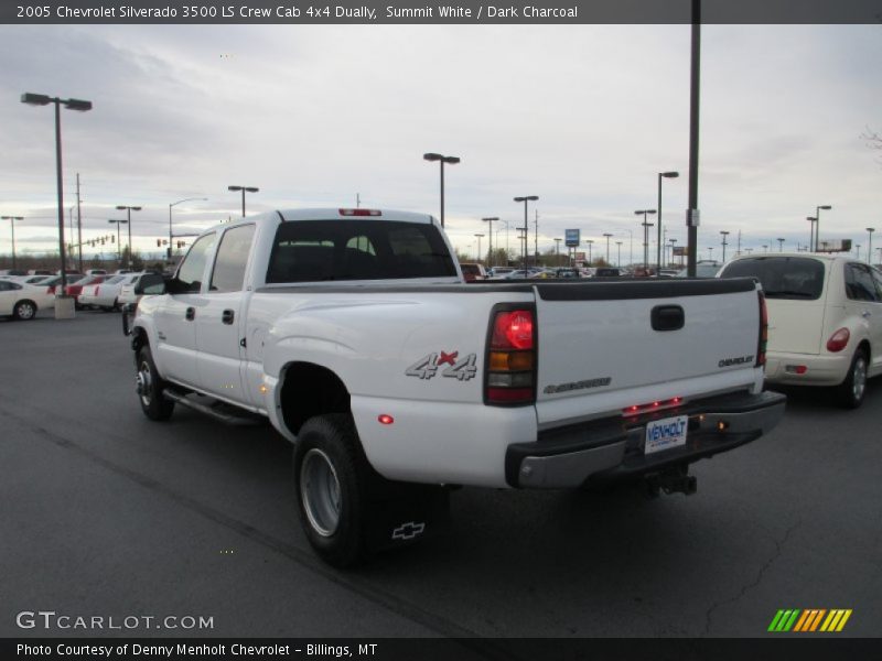 Summit White / Dark Charcoal 2005 Chevrolet Silverado 3500 LS Crew Cab 4x4 Dually