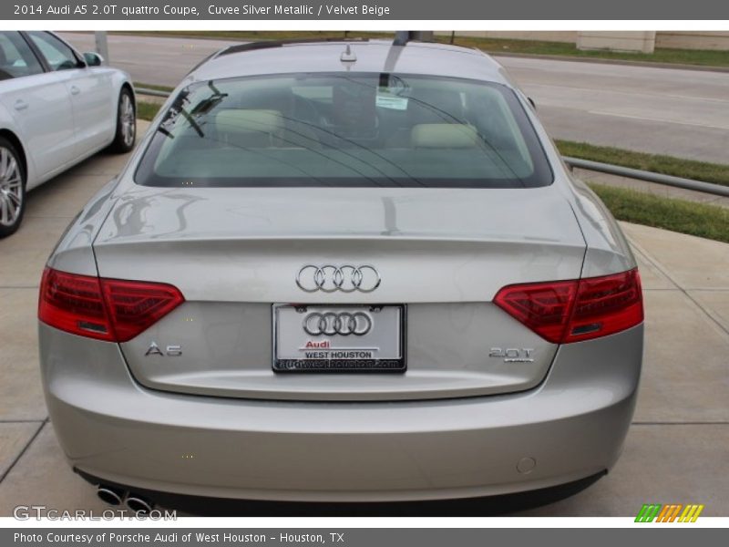 Cuvee Silver Metallic / Velvet Beige 2014 Audi A5 2.0T quattro Coupe