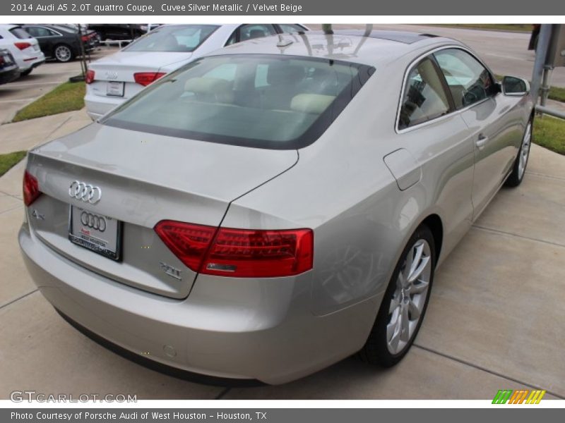 Cuvee Silver Metallic / Velvet Beige 2014 Audi A5 2.0T quattro Coupe