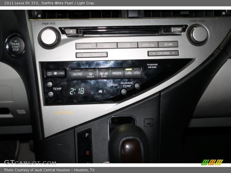 Starfire White Pearl / Light Gray 2011 Lexus RX 350