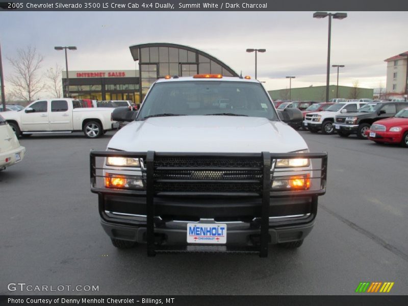 Summit White / Dark Charcoal 2005 Chevrolet Silverado 3500 LS Crew Cab 4x4 Dually