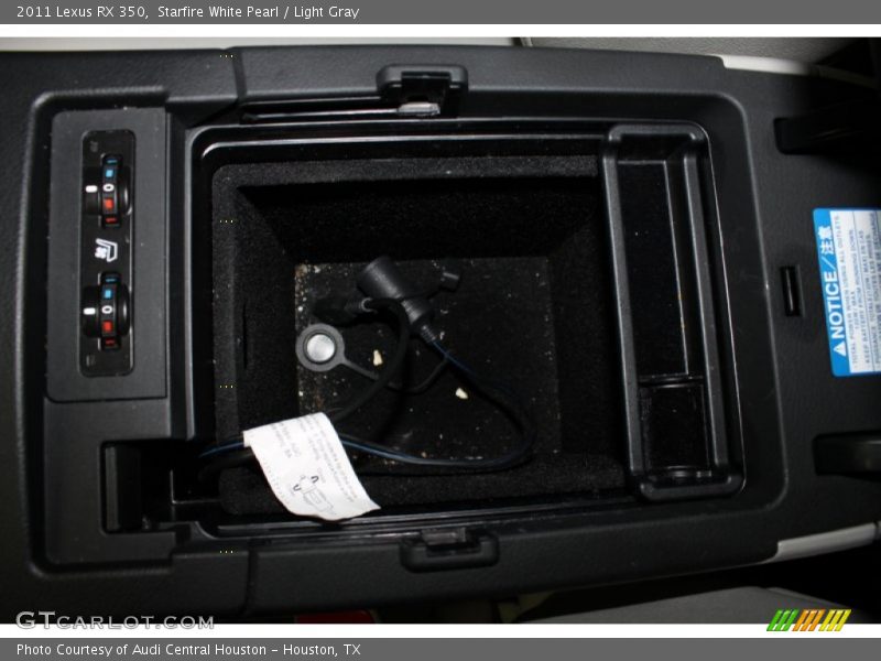 Starfire White Pearl / Light Gray 2011 Lexus RX 350