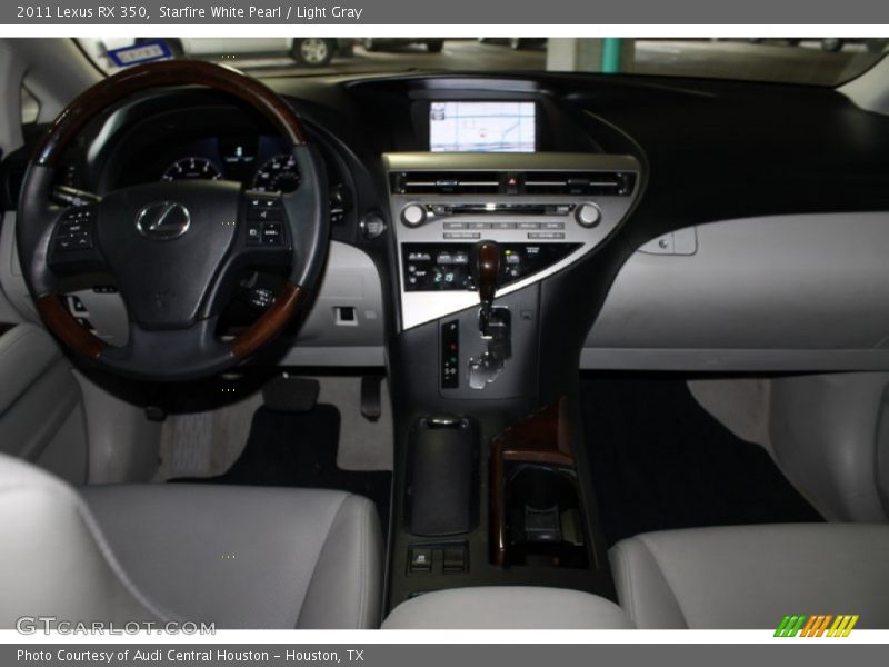 Starfire White Pearl / Light Gray 2011 Lexus RX 350