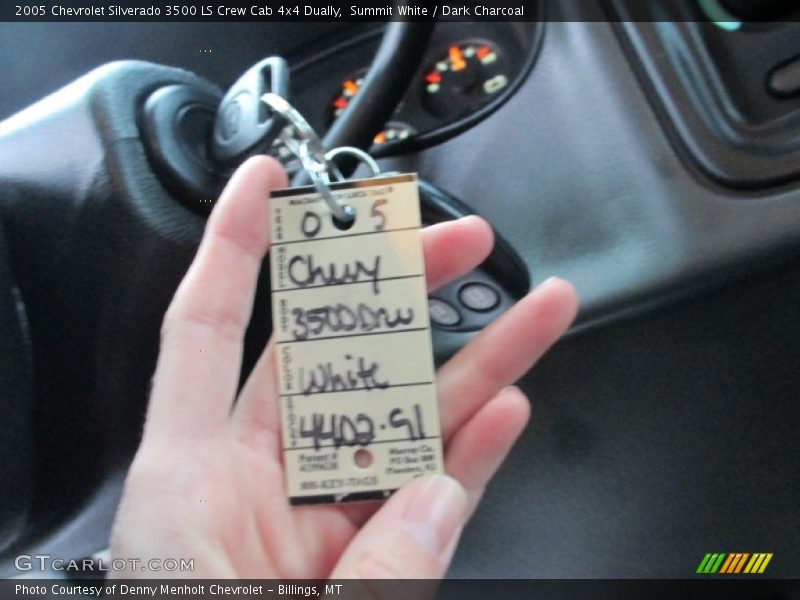 Summit White / Dark Charcoal 2005 Chevrolet Silverado 3500 LS Crew Cab 4x4 Dually