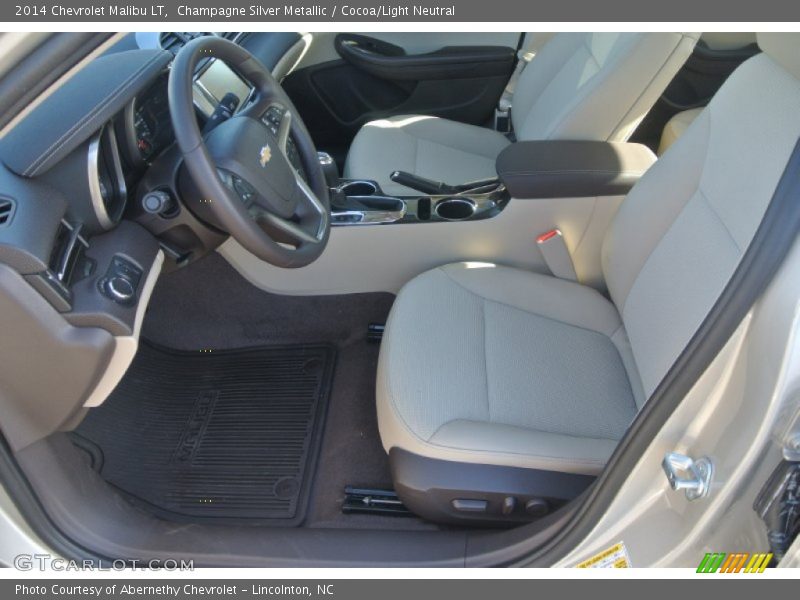 Champagne Silver Metallic / Cocoa/Light Neutral 2014 Chevrolet Malibu LT