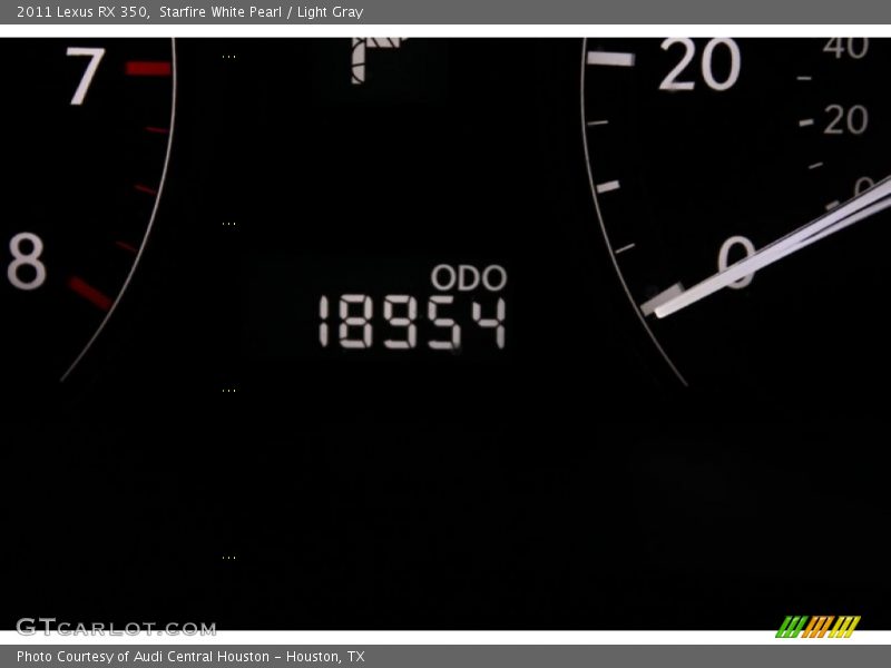 Starfire White Pearl / Light Gray 2011 Lexus RX 350
