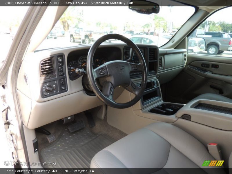 Silver Birch Metallic / Tan 2006 Chevrolet Silverado 1500 LT Crew Cab 4x4