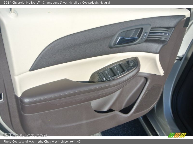 Champagne Silver Metallic / Cocoa/Light Neutral 2014 Chevrolet Malibu LT