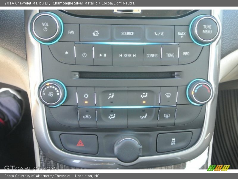 Champagne Silver Metallic / Cocoa/Light Neutral 2014 Chevrolet Malibu LT