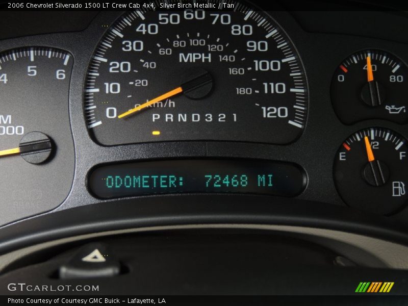 Silver Birch Metallic / Tan 2006 Chevrolet Silverado 1500 LT Crew Cab 4x4